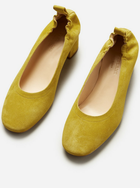 Heeled ballerinas hot sale